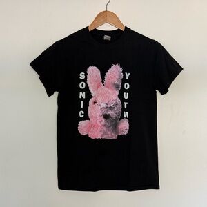 Sonic Youth Dirty Bunny Black Band T-Shirt